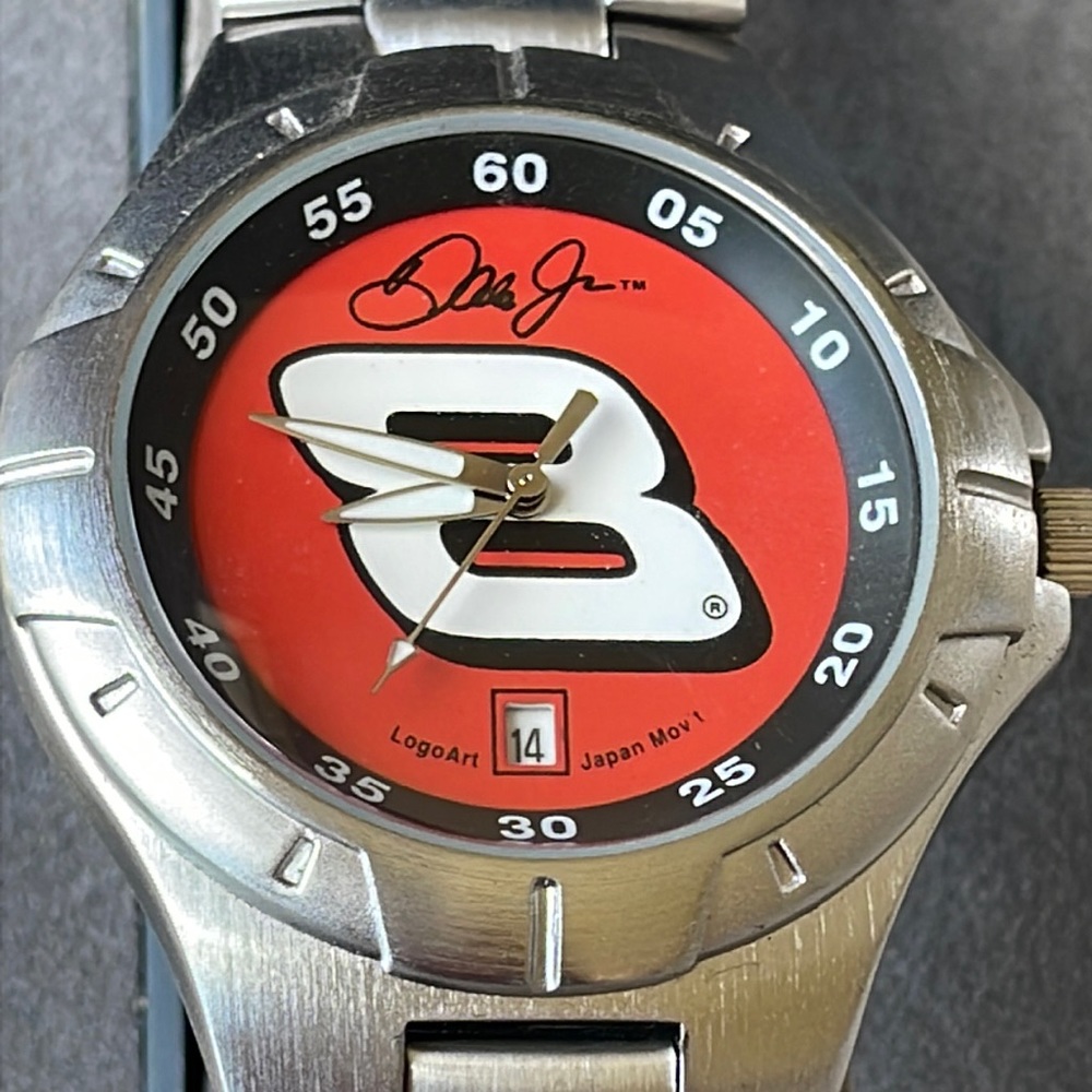 LogoArt sport watch battery water resistant stainless steel w/date